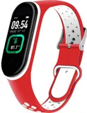 Фитнес-трекер Smarterra FitMaster Ton TFT корп.:черный рем.:красный/белый (SMFT-T05)