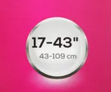 Кронштейн для телевизора Ultramounts UM890 черный 17"-43" макс.30кг потолочный поворотно-выдвижной и наклонный