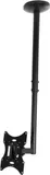 Кронштейн для телевизора Ultramounts UM890 черный 17"-43" макс.30кг потолочный поворотно-выдвижной и наклонный