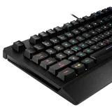 Gaming Keyboard MSI VIGOR GK20, Wired, membrane Keyboard with ergonomic keycaps and wrist rest.  12 Key Anti-ghosting Capability. Water Resistant (spill-proof), Static multi-colour backlighting, Black