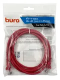 Патч-корд Buro UTP 4 пары cat.5E CCA molded 2м красный RJ-45 (m)-RJ-45 (m) (UTP-5E-2M-R)