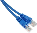 Патч-корд Buro UTP 4 пары cat.5E CCA molded 0.5м голубой RJ-45 (m)-RJ-45 (m) (UTP-5E-0,5M-BL)