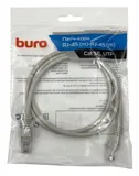 Патч-корд Buro UTP 4 пары cat.5E CCA molded 1м серый RJ-45 (m)-RJ-45 (m) (UTP-5E-1M-G)
