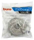 Патч-корд Buro UTP-5E-25M-G UTP 4 пары cat.5E CCA molded 25м серый RJ-45 (m)-RJ-45 (m)