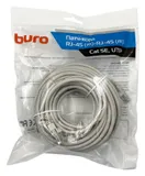 Патч-корд Buro UTP-5E-15M-G UTP 4 пары cat.5E CCA molded 15м серый RJ-45 (m)-RJ-45 (m)
