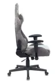 Кресло игровое Zombie VIKING X Fabric серо-голубой с подголов. крестов. пластик