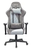 Кресло игровое Zombie VIKING X Fabric серо-голубой с подголов. крестов. пластик