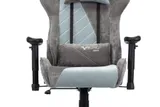 Кресло игровое Zombie VIKING X Fabric серо-голубой с подголов. крестов. пластик