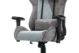 Кресло игровое Zombie VIKING X Fabric серо-голубой с подголов. крестов. пластик