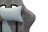 Кресло игровое Zombie VIKING X Fabric серо-голубой с подголов. крестов. пластик