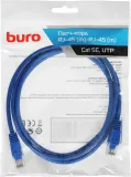 Патч-корд Buro UTP-5E-1,5M-BL UTP 4 пары cat.5E CCA molded 1.5м синий RJ-45 (m)-RJ-45 (m)
