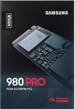 Твердотельный накопитель SSD M.2 (PCI-E NVMe) 500Gb Samsung 980 PRO (R6900/W5000MB/s) (MZ-V8P500BW) 1year