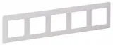 Рамка Legrand Valena Life 754005 накладная 5x горизонтальный монтаж пластик белый