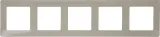 Рамка Legrand Valena Life 754045 накладная 5x горизонтальный монтаж поликарбонат слоновая кость