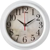 Часы настенные аналоговые Бюрократ WALLC-R80P D21см белый (WALLC-R80P21/WHITE)