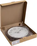 Часы настенные аналоговые Бюрократ WALLC-R85P D35см коричневый/белый (WALLC-R85P35/BROWN)