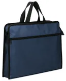 Папка-портфель Deli 63753BLUE 2 отдел. A4 текстиль синий