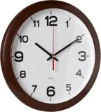 Часы настенные аналоговые Бюрократ WALLC-R87P D29см темно-коричневый/белый (WALLC-R87P29/DARK_BROWN)
