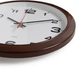 Часы настенные аналоговые Бюрократ WALLC-R87P D29см темно-коричневый/белый (WALLC-R87P29/DARK_BROWN)