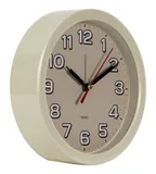 Часы настенные аналоговые Бюрократ Alarm-R15P D15см бежевый (ALARM-R15P/IVORY)