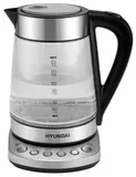 Чайник электрический Hyundai HYK-G3026 1.7л. 2200Вт серебристый/черный корпус: стекло/металл/пластик