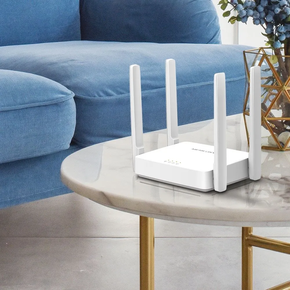 Точка доступа MERCUSYS AC1200 Двухдиапазонный Wi-Fi роутер, до 300 Мбит/с на 2,4 ГГц + до 867 Мбит/с на 5 ГГц, 4 фиксированные внешние антенны, 2 порта LAN 10/100 Мбит/с, 1 порт WAN 10/100 Мбит/с