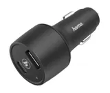 Автомобильное зар./устр. Hama H-183323 3A+2.4A (PD+QC) USB-C/USB-A универсальное черный (00183323)
