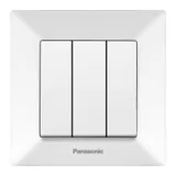 Выключатель Panasonic Arkedia скрыт. 3кл. IP20 белый глянцевый (упак.:1шт) (WMTC00152WH-RU)