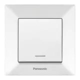 Выключатель Panasonic Arkedia скрыт. 1кл. с подсветкой IP20 белый глянцевый (упак.:1шт) (WMTC00022WH-RU)