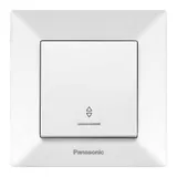 Переключатель Panasonic Arkedia скрыт. 1кл. проходной с подсветкой IP20 белый глянцевый (упак.:1шт) (WMTC00042WH-RU)