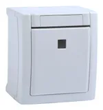 Выключатель Panasonic Pacific откр. 1кл. с подсветкой IP54 белый матовый (упак.:1шт) (WPTC40022WH-RU)