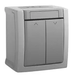 Выключатель Panasonic Pacific откр. 1кл. IP54 серый матовый (упак.:1шт) (WPTC40222GR-RU)