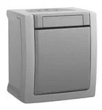 Выключатель Panasonic Pacific откр. 1кл. IP54 серый матовый (упак.:1шт) (WPTC51012GR-RU)