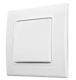Выключатель Panasonic Linnera S скрыт. 1кл. кнопоч.нажим. IP20 белый глянцевый (упак.:1шт) (91400003-RU)