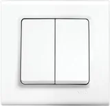 Переключатель Panasonic Linnera S скрыт. 2кл. IP20 белый глянцевый (упак.:1шт) (91400017-RU)