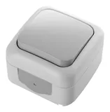 Выключатель Panasonic Palmiye откр. 1кл. IP54 серый глянцевый (упак.:1шт) (90555501-RU)