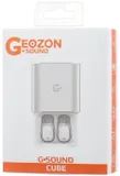 Гарнитура вкладыши Geozon G-Sound Cube серебристый/белый беспроводные bluetooth в ушной раковине (G-S02SVR)