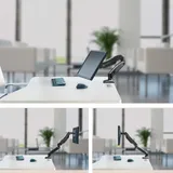 Кронштейн для мониторов Onkron G80 черный 13"-32" макс.8кг настольный поворот и наклон верт.перемещ.