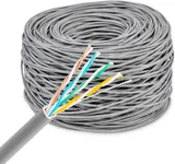 Кабель сетевой Buro BU-COP-042 UTP 4 пары cat5E solid 0.42мм Cu 305м серый