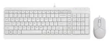 Клавиатура + мышь A4Tech Fstyler F1512 клав:белый мышь:белый (F1512 WHITE)