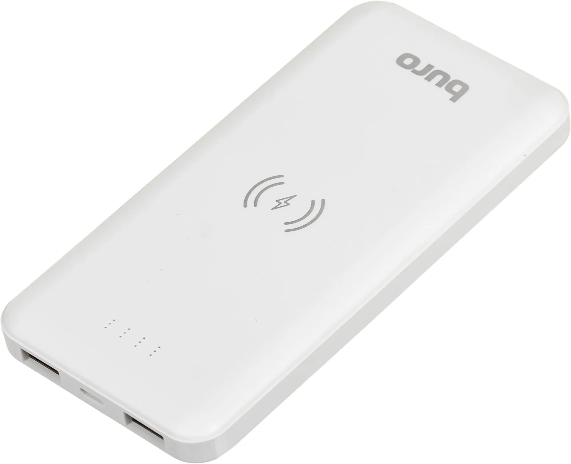 Мобильный аккумулятор Buro BPW10E 10000mAh 2A беспров.зар. белый (BPW10E10PWT)