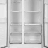 Холодильник Hyundai CS5003F белое стекло (двухкамерный)