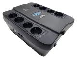 Powercom Back-UPS SPIDER, Line-Interactive, LCD, AVR, 550VA/330W, 8xSchuko outlets (4 surge & 4 batt), USB, black (1456259)