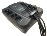 Powercom Back-UPS SPIDER, Line-Interactive, LCD, AVR, 550VA/330W, 8xSchuko outlets (4 surge & 4 batt), USB, black (1456259)