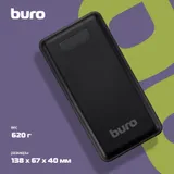 Мобильный аккумулятор Buro BPF30D 30000mAh QC4.0/PD3.0 22.5W 4.6A 2xUSB-A/USB-C черный (BPF30D22PBK)