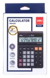 Калькулятор настольный Deli EM01420 черный 12-разр.