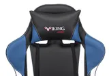 Кресло игровое Zombie VIKING TANK черный/синий/белый эко.кожа с подголов. крестов. металл