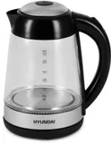 Чайник электрический Hyundai HYK-G3803 1.7л. 2200Вт черный/серебристый корпус: стекло