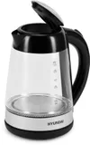 Чайник электрический Hyundai HYK-G3803 1.7л. 2200Вт черный/серебристый корпус: стекло