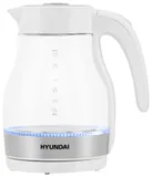 Чайник электрический Hyundai HYK-G3802 1.7л. 2200Вт белый/серебристый корпус: стекло